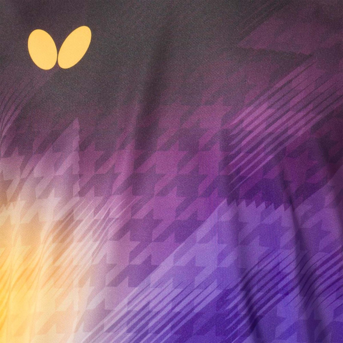 Butterfly Selasia Shirt - Purple-Yellow - Front - Close-Up